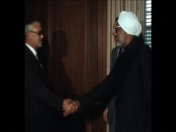 SYND 16-1-74 LANE MEETS FOREIGN MINISTER ON ILLEGAL IMMIGRANTS TO BRITAIN News Clip