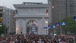 CLEAN : Protest as EU invites Macedonia leaders for talks to end crisis News Clip
