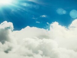 Flight over the clouds Stock Footage