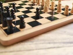 Playing Chess Stock Footage