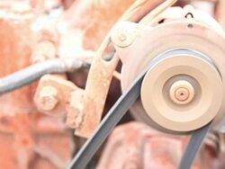 Motor shaft engine is running. Stock Footage