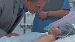 TU Parents visiting their child in intensive care unit Stock Footage