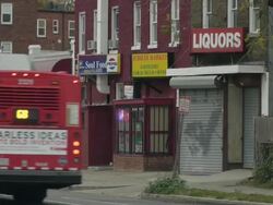 Street scene in the Edgewood neighborhood of DC Stock Footage