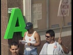USA: PROTESTS AGAINST CUTBACKS IN AIDS TREATMENT News Clip
