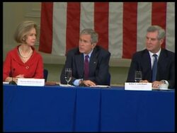 US President Bush comments on China quake relief efforts Instructional Video