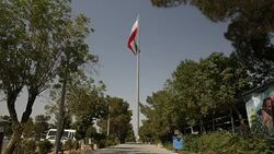 Iranian flag in Tehran Martyrs Cemetery News Clip