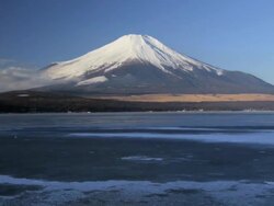 The Majestic Mt Fuji, on Lake Yamanaka, Japan, Asia, Time Lapse Stock Footage