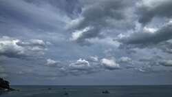 Blue sky and sea Stock Footage