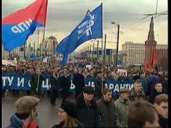 RUSSIA: TRADE UNIONS DEMONSTRATE AGAINST DELAYS IN PAYING WAGES News Clip