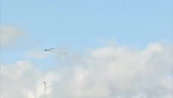 Spitfires and Hurricanes in Battle of Britain Flypast News Clip