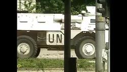 Siege of Sarajevo during Bosnian War - Evacuation of Marshal Tito Barracks News Clip