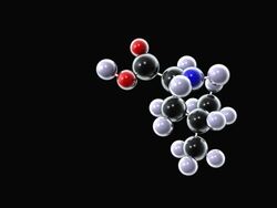 Leucine molecule Stock Footage