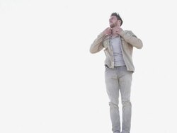 Man standing on pale Stock Footage