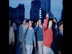 SYND 24 8 78 MINERS MARCHING IN LIMA News Clip