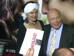 Julian Fellowes, Emma Joy Kitchener at Romeo & Juliet Los Angeles Premiere on 9/24/2013 in Hollywood, CA. (Footage by WireImage Video/Getty Images Entertainment Video) Stock Footage