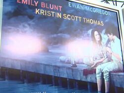 ATMOSPHERE: Signage at Salmon Fishing In The Yemen Los Angeles Premiere on 3/5/2012 in Los Angeles, CA. (Footage by WireImage Video/Getty Images Entertainment Video) Stock Footage