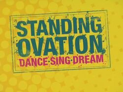 ATMOSPHERE: Standing Ovation logo at the 'Standing Ovation' Premiere at Universal City CA. (Footage by WireImage Video/GettyImages) Stock Footage