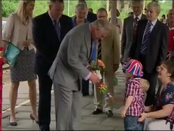 Prince Charles Opens Kemble Railway Station Gardens News Clip