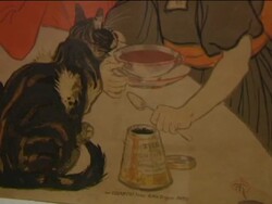 Picasso's exhibition in Barcelona on the invention Stock Footage