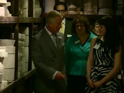 Prince Charles visits renovated Victorian pottery site News Clip