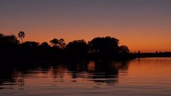 Zambezi River at nightfall News Clip