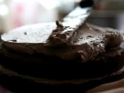 Chocolate Cake Stock Footage