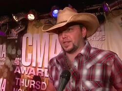 INTERVIEW: Jason Aldean on how Luke Bryan saved the day at 46th Annual CMA Awards Nominations Stock Footage