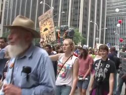 People's Climate March - NYC Stock Footage