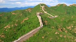 The Great Wall Aerial photography Stock Footage
