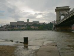 High waters in the Danube Stock Footage