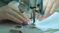 sewing workshop Stock Footage