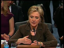 Clinton on foreign policy at hearing to approve appt as Sec of State News Clip