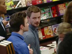 Chris Colfer at the Hillary Rodham Clinton Book Signing Stock Footage