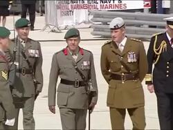 Prince Harry Attends Royal Marines Event News Clip