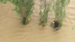 Indian troops and helicopters fly over devastating floods in Srinagar, India Tuesday air-lifting victims trapped on their rooftops and dropping relief packages to those who are stranded. (Sept. 9) Instructional Video