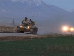 Turkish tanks return from incursion into NIraq pursuing PKK rebels News Clip