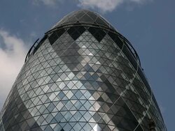 Gherkin Skycraper Goes Into Receivership Stock Footage