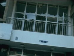 SYND 16-10-69 AFTERMATH OF ROCKET ATTACK ON PLO OFFICE Instructional Video