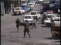 West Bank - Palestinian / Israeli Clashes News Clip