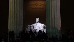 Lincoln Memorial, Washington DC, USA. Stock Footage