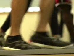 Diverse group of people working out Stock Footage