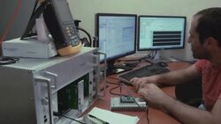 Electronics engineer at work Stock Footage