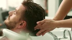 Hair washed Stock Footage