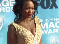 Tatyana Ali at the 42nd NAACP Image Awards at Los Angeles CA. (Footage by WireImage Video/GettyImages) Stock Footage