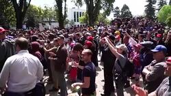 CLEAN : Ann Coulter supporters rally on UC Berkeley campus News Clip