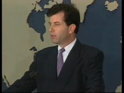 USA: STATE DEPARTMENT KOSOVO PRESS CONFERENCE News Clip