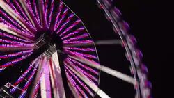 Ferris Wheel at Carnival - Time Lapse Stock Footage