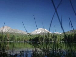 Peaceful lake Stock Footage