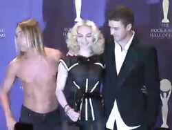 23rd Annual Rock and Roll Hall of Fame Induction Ceremony press room Stock Footage