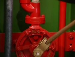 Liquid pump close up Stock Footage